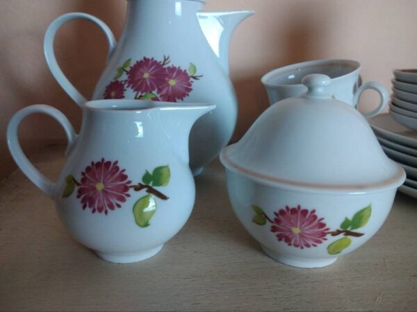 Vintage Henneberg Porzellan Tee-Kaffeeservice – Bild 4