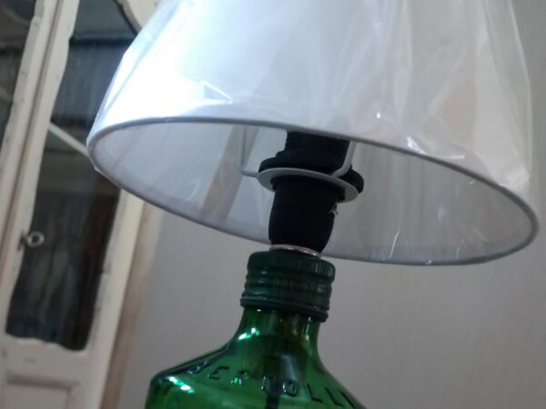 Nachttischlampe aus BERTOLLI Ölflasche Shabby Chic Flaschenlampe Lampe Tischlampe Flasche – Bild 8