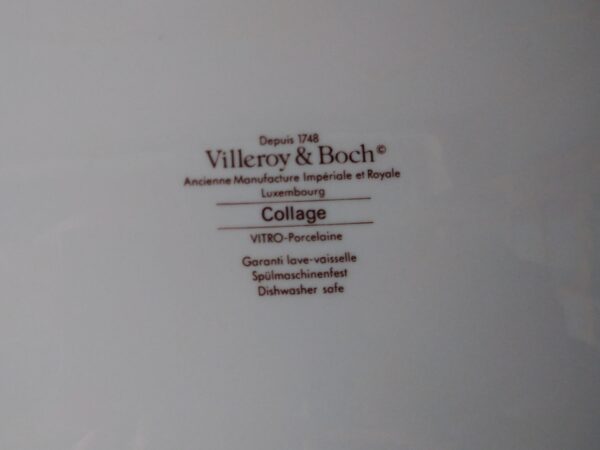 Villeroy und Boch Design COLLAGE V&B Tortenplatte Kuchenplatte Keramik weiß mit Muster – Bild 7