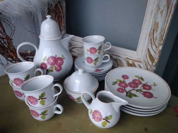 Vintage Henneberg Porzellan Tee-Kaffeeservice