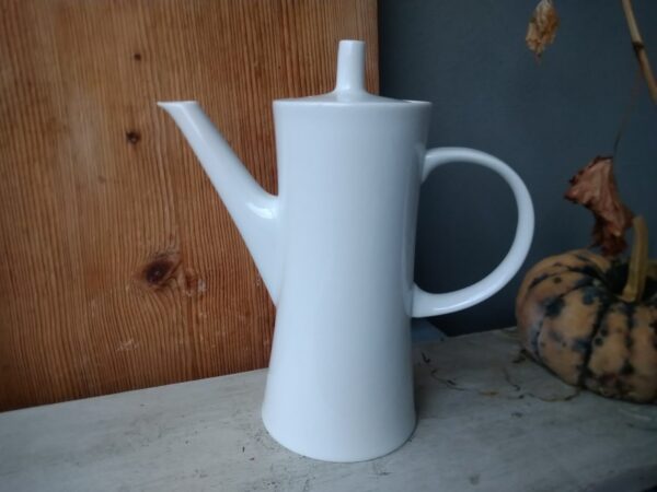 MELITTA Teekanne kleine Kaffeekanne Kanne 1000ml Porzellan Keramik weiß Shabby Chic Landhaus