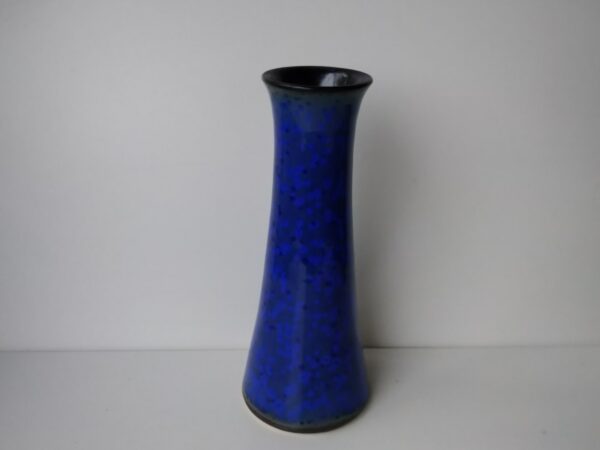 Peter Delius Vase aus Keramik handgetöpfert Tischvase blaue kristalline Glasur Studiokeramik DesignerVase 60er Jahrgang selten – Bild 5