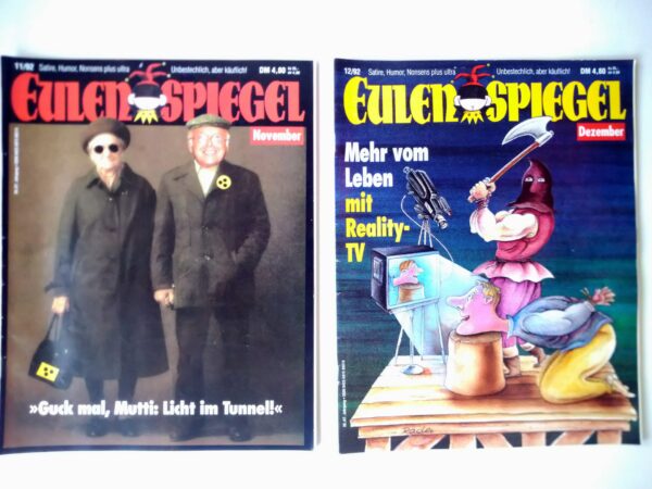 EULENSPIEGEL von 1992 90er Jahrgang 11x illustrierte Zeitschriften Satire Humor MonatsZeitschriften – Bild 4