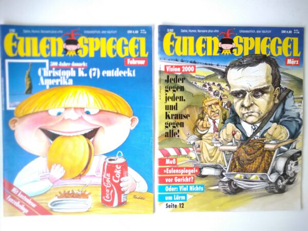 EULENSPIEGEL von 1992 90er Jahrgang 11x illustrierte Zeitschriften Satire Humor MonatsZeitschriften – Bild 5