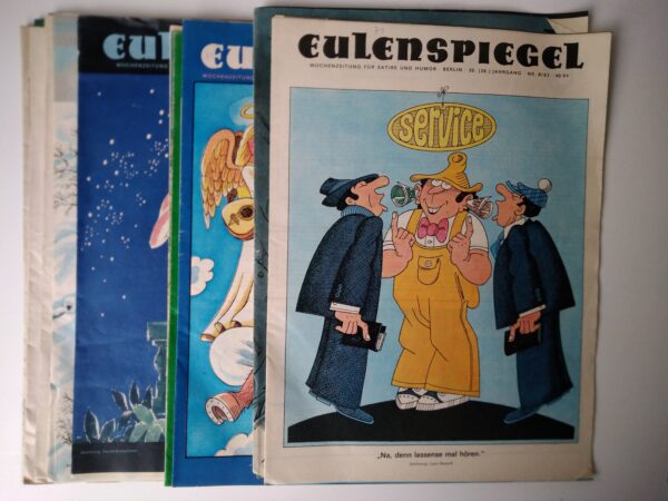 EULENSPIEGEL von 1983 80er Jahrgang 11x illustrierte Zeitschriften Satire Humor WochenZeitschriften DDR