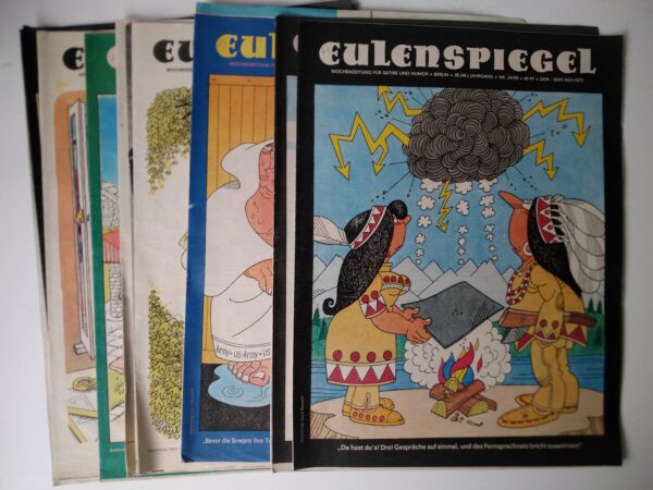 EULENSPIEGEL von 1989 80er Jahrgang 11x illustrierte Zeitschriften Satire Humor WochenZeitschriften DDR