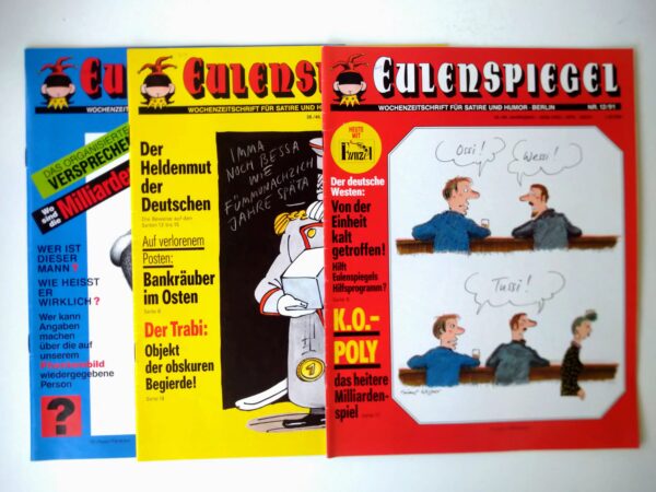 EULENSPIEGEL von 1991 90er Jahrgang 24x illustrierte Zeitschriften Satire Humor WochenZeitschriften – Bild 2