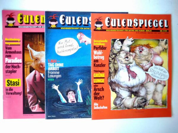 EULENSPIEGEL von 1991 90er Jahrgang 24x illustrierte Zeitschriften Satire Humor WochenZeitschriften – Bild 9