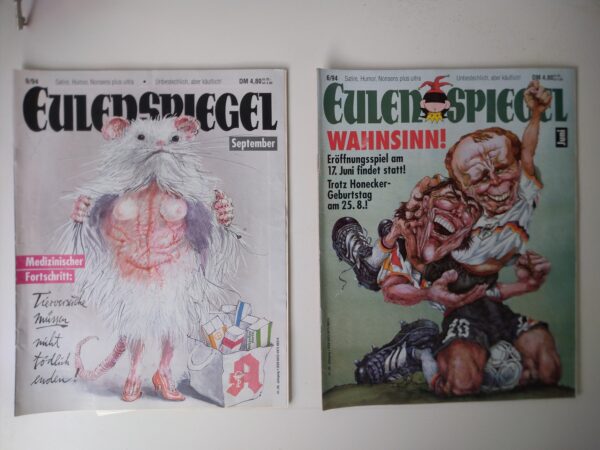 EULENSPIEGEL von 1994 90er Jahrgang 4x illustrierte Zeitschriften Satire Humor MonatsZeitschrift – Bild 2