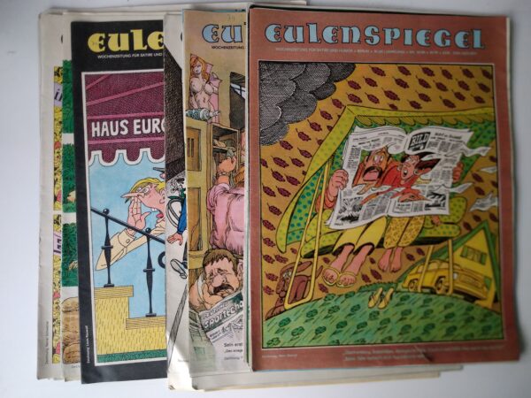 EULENSPIEGEL von 1989 80er Jahrgang 14x illustrierte Zeitschriften Satire Humor WochenZeitschriften DDR