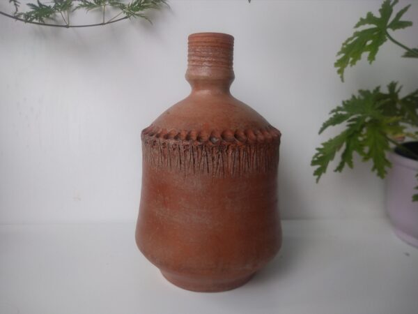 Vintage Studiokeramik Kleine Vase aus Keramik wabi-sabi Tischvase Shabby Chic Landhaus mediterran Handarbeit – Bild 2