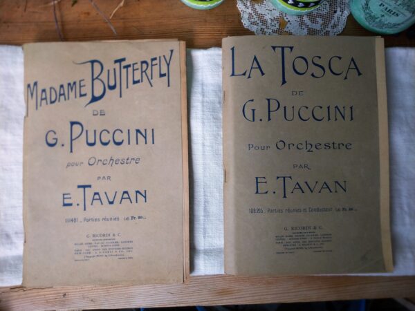 La Tosca und Madame Butterfly de G. Puccini. Pour Orchestre par E. Tavan. Salonorchester