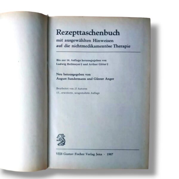 Rezepttaschenbuch 17. Auflage veb Gustav Fischer Verlag Jena 1987 – Bild 3