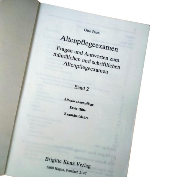 Basiswissen der Altenpflege & Altenpflegeexamen (3 Bände) 1991 Brigitte Kunz Verlag – Bild 8