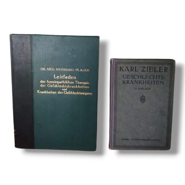 Leitfaden der homöopathischen Therapie der Geschlechtskrankheiten Dr med Reinhard Planer & Geschlechtskrankheiten Karl Zieler 1922 – Bild 3