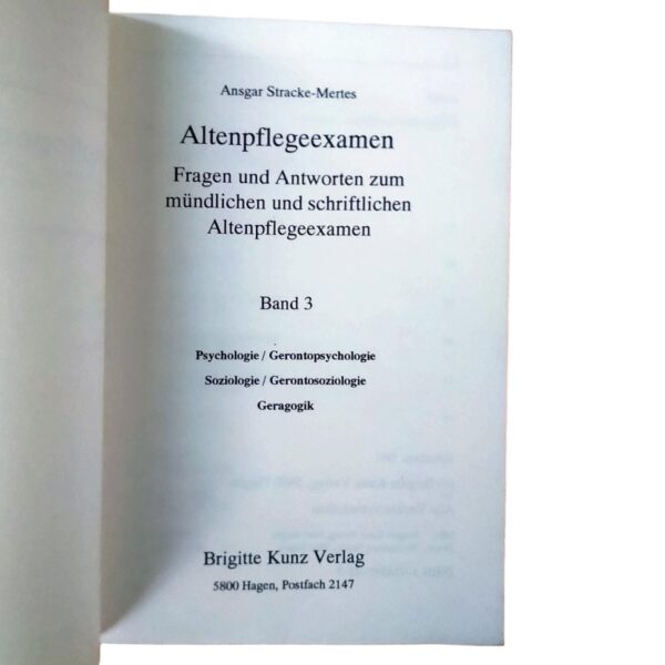 Basiswissen der Altenpflege & Altenpflegeexamen (3 Bände) 1991 Brigitte Kunz Verlag – Bild 9