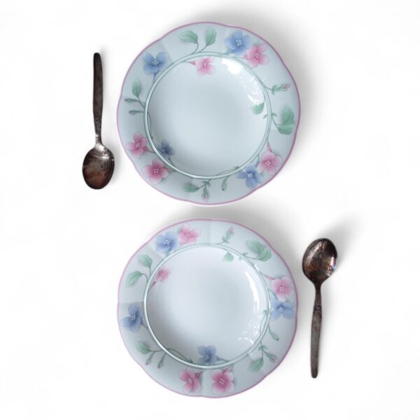 2er Set - Villeroy & Boch Viola Suppenteller – zeitloses Design, langlebige Qualität für jede Mahlzeit, Eleganz und Romantik für Ihren Tisch – Bild 2