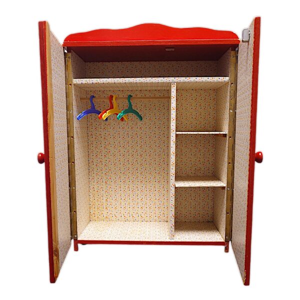 DDR Puppenkleiderschrank – Vintage Spielzeug im Shabby Chic mit Charme. Ein einzigartiges Stück Zeitgeschichte, das begeistert! – Bild 8