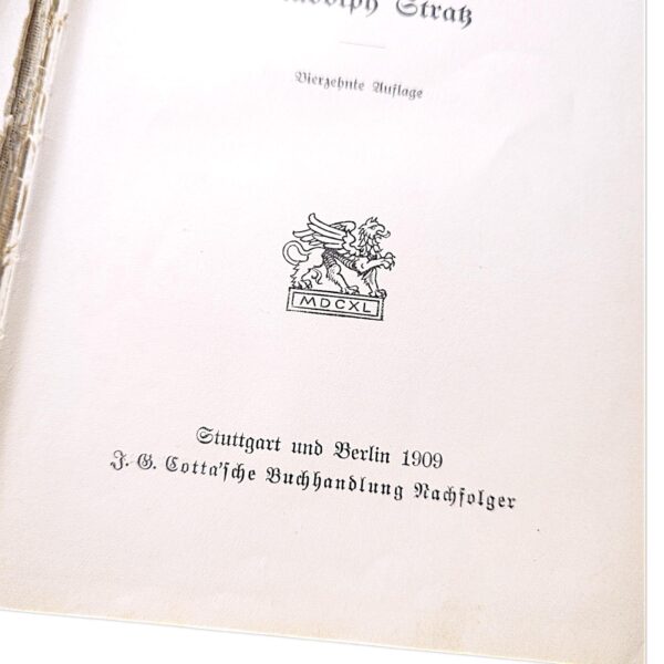 Herzblut“ von Rudolph Stratz (1909) – Antikes Buch in Frakturschrift, bewegender Roman und einzigartiges Sammlerstück voller Geschichte! – Bild 4