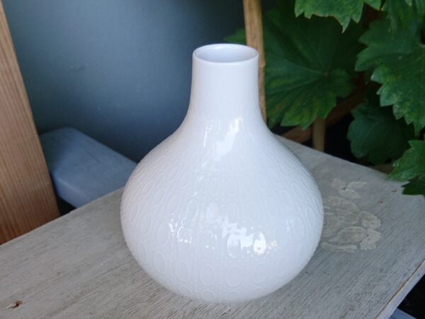 Rosenthal Kleine weiße Vase aus Porzellan Tischvase Shabby Chic