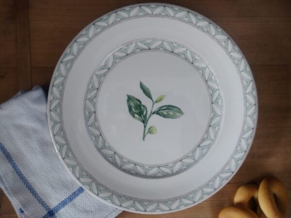 Villeroy und Boch Dekor London V&B GALLO DESIGN Switch Coffee House Tortenplatte Kuchenplatte bzw Servierplatte Keramik Faience weiß Blume