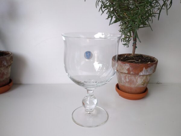 ZWIESEL GLAS vintage Vase mit Fuß Pokalvase kleine Tischvase oder ein Eisbecher Deko 60er Jahrgang – Bild 5