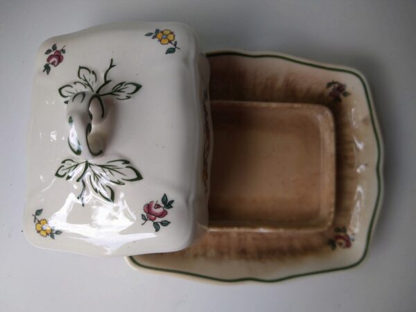 Villeroy und Boch V&B Design ALT STRAßBURG kleine Butterdose + Deckel Shabby Chic Landhaus faience Butterplatte – Bild 9