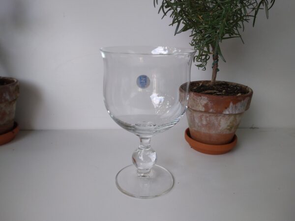 ZWIESEL GLAS vintage Vase mit Fuß Pokalvase kleine Tischvase oder ein Eisbecher Deko 60er Jahrgang – Bild 3