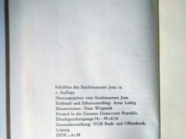 August Ludwigs Schnärzchen von Joachim Schnüffler Schriften des Stadtmuseums Jena antikes Buch Leinen Geschichten in Thüringer Mundart – Bild 3