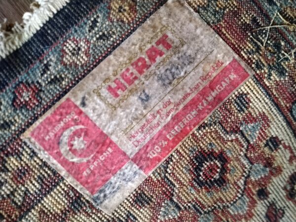 Vintage Teppich aus DDR-Zeiten Halbmond Teppiche HERAT 250x350cm gereinigt – Bild 3