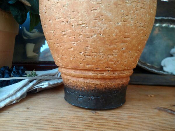 Vintage Keramik Vase mediterran Blumenvase wabi-sabi Tischvase – Bild 3