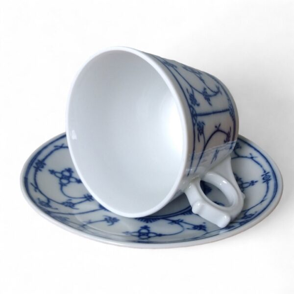 Jaeger & Co. Blue Saks Porzellan Kaffeetasse mit Untertasse – Bild 7