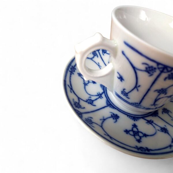 Jaeger & Co. Blue Saks Porzellan Kaffeetasse mit Untertasse – Bild 10