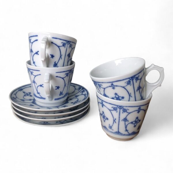 Jaeger & Co. Blue Saks Porzellan Kaffeetasse mit Untertasse – Bild 6