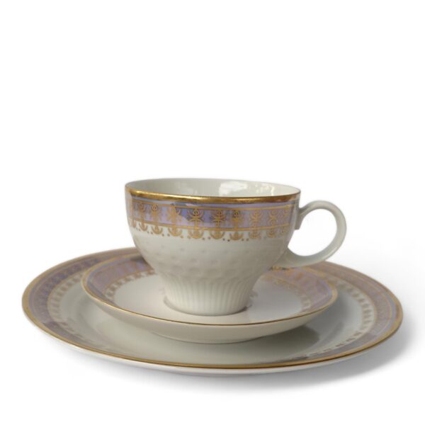 Elegante Kahla Sammeltasse mit goldenen Akzenten und Fliederfarben, feines Vintage Porzellan aus den 60er Jahren, perfekt für Sammler – Bild 7