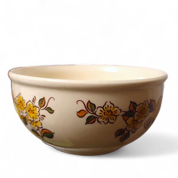 Vintage DDR-Keramikschüssel von VEB Torgau – Authentisches Sammlerstück mit Blumenmuster, ideal für Nostalgie-Liebhaber und Stilbewusste – Bild 2