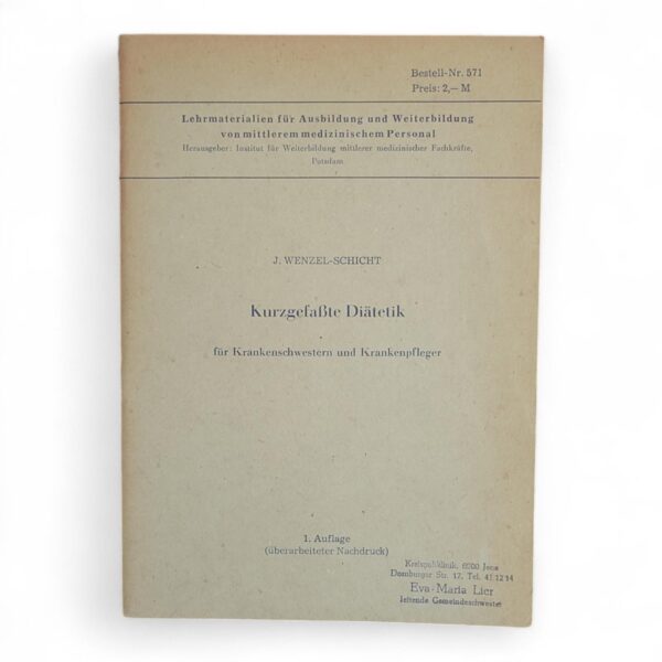 Historische DDR Lehrmaterialien für medizinisches Personal: 70er Jahrgang Ausbildung, Pflege und Therapie – authentische Sammler-Raritäten – Bild 7