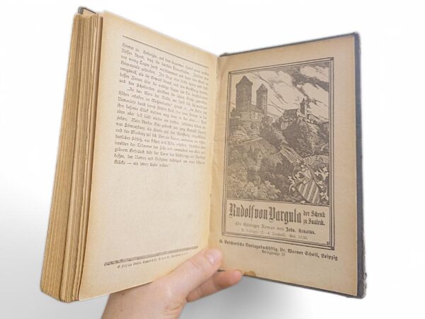 Die Burggrafen von Kirchberg, ein Roman von Ferdinand Köcher, Antikbuch 1926 -Fesselnde Machtspiele & Geheimnisse des mittelalterlichen Jena – Bild 5